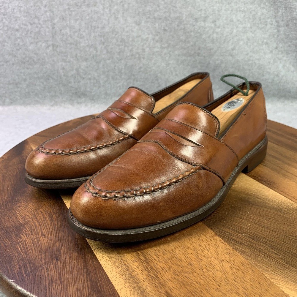Allen Edmonds "Randolph" Loafer Shoes Mens Size 7.5 D Brown Leather Dress‎ Penny